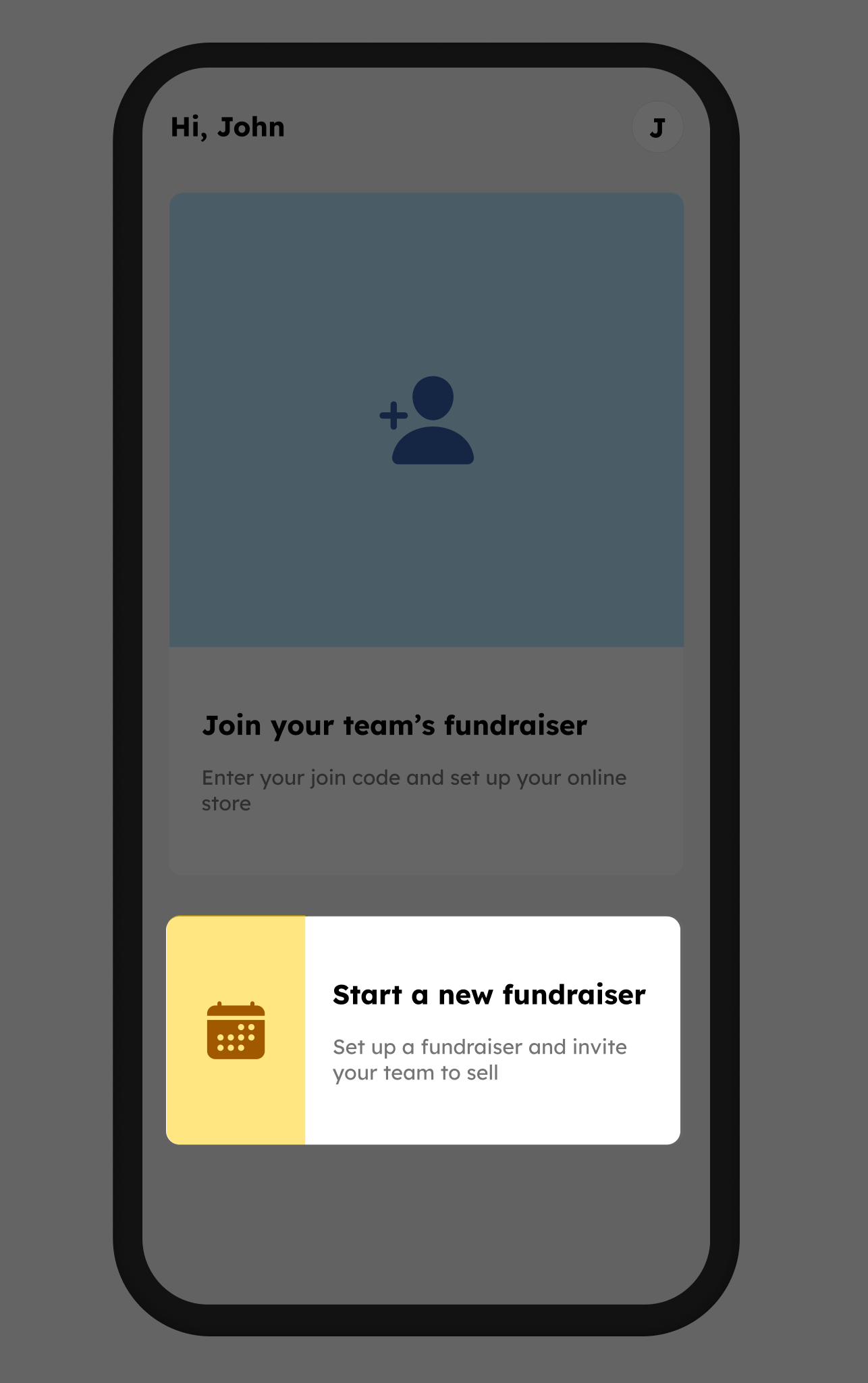 Self-serve fundraiser creation